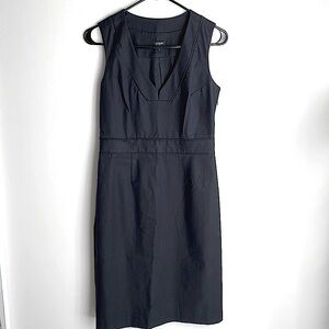 J. Crew Black Cotton Sleeveless Shift Dress 2